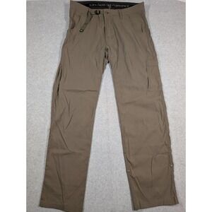 Prana Men Pants 36x34 Zion Cargo Belted Hiking Trail Straight Stretch